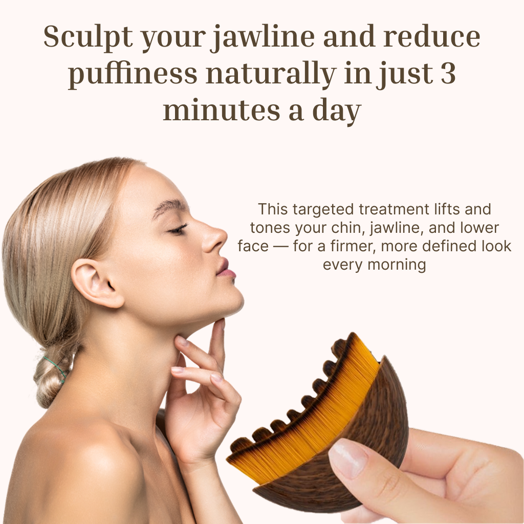 Portable Lymphatic Contour Face Brush Multi-function Chin Reduce Puffiness Lymphatic Drainage Face Brushs Facial Sculpting Tool